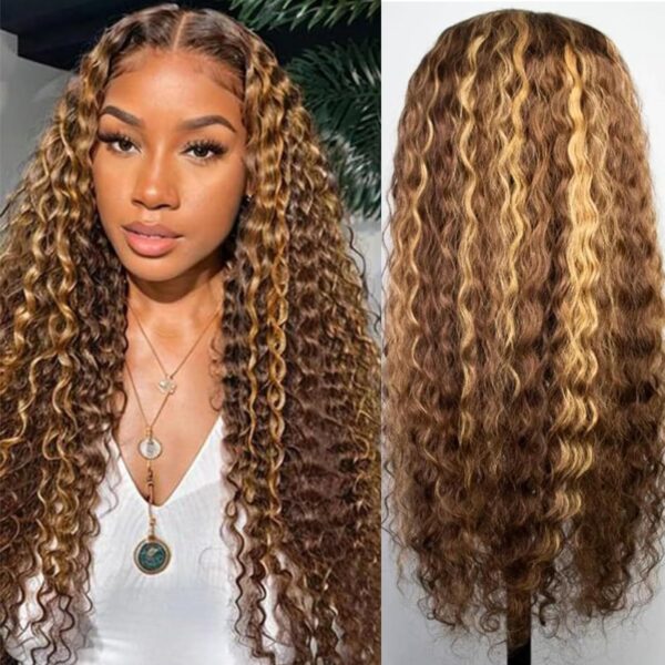 Amazon 50% OFF Deal with code "506WN8F7" on Highlight Ombre Deep Wave Lace Front Wigs