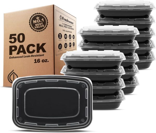 Amazon 23% limited time deal on Freshware Meal Prep Containers
