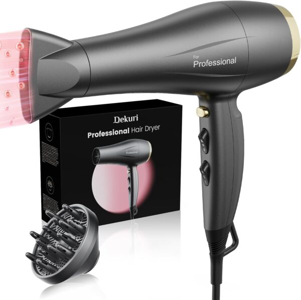 83% OFF Deals with code "UWN79K59 "on Hair Dryer with Diffuser, Professional Salon Ionic Blow Dryer with Nozzle