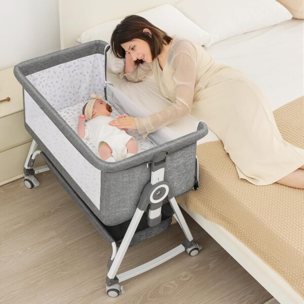 Amazon 59%OFF Deal with code "25FN7JRG " 4-in-1 Baby Bassinet Bedside Sleeper for Newborns