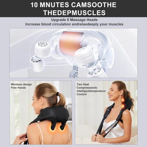 Amazon 60% OFF Deal with code "3PPIP4MW" on FSA HSA Eligible Neck Massager with Heat - Image 2