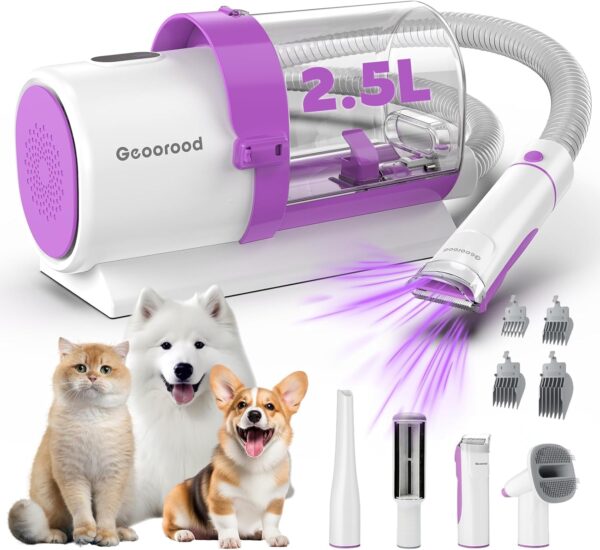 Amazon 61% OFF Deal with code "W KXUPT7D" Dog Hair Vacuum & Grooming Kit