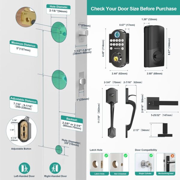 Amazon 70% OFF Deal with code "50QSPWKX" on Smart WiFi Door Lock Set - Image 3