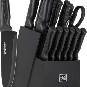Big Spring Deal 60% Off on Kitchen Knife Set with Block Self Sharpening