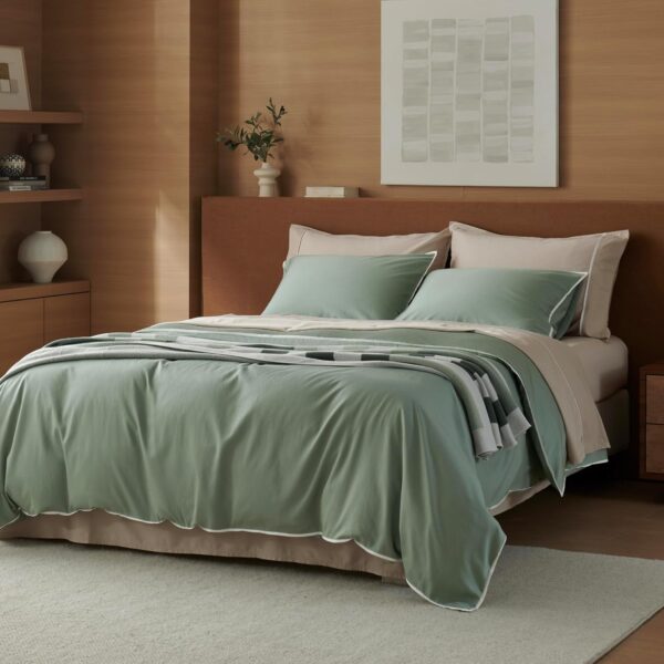 Amazon 64% OFF Deals with code "C6TW3ZKF" on Double Stitch Cotton Tencel Duvet Cover