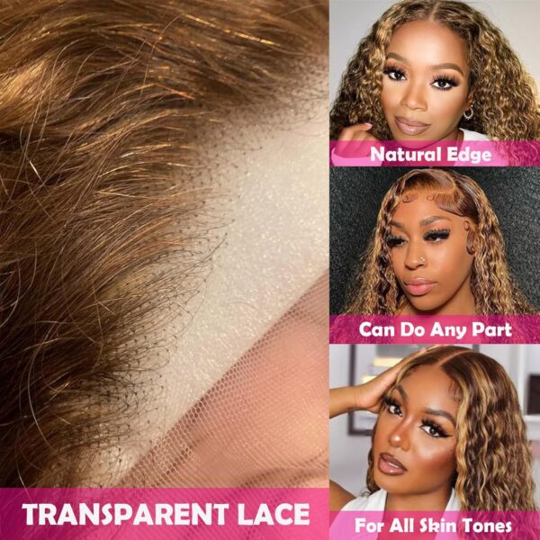 Amazon 50% OFF Deal with code "506WN8F7" on Highlight Ombre Deep Wave Lace Front Wigs - Image 2