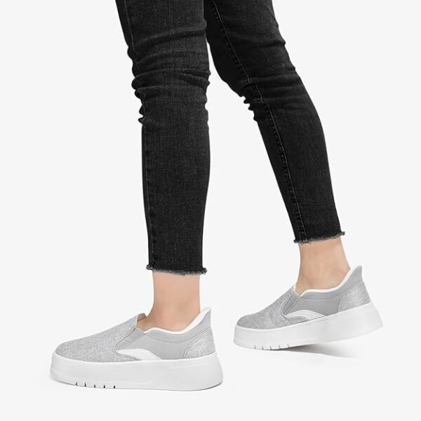 Amazon 50%OFFF Deal with code "50C1V7DW" on Womens Slip On Platform Sneakers - Image 3