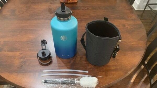 Limited Time Deal ON Water Bottle with 2 Lids - Image 2