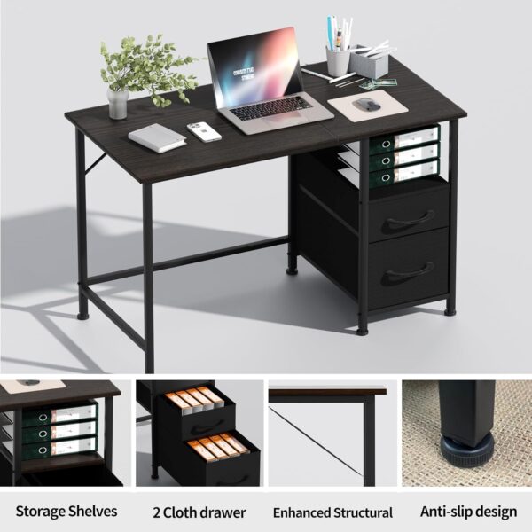 Amazon 50% OFF Deal with code "50JR6ETY" on Computer Desk with 2 Drawers - Image 3