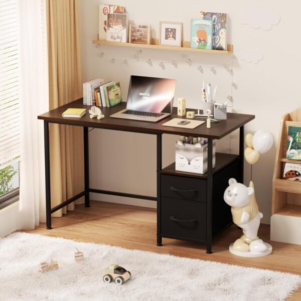 Amazon 50% OFF Deal with code "50JR6ETY" on Computer Desk with 2 Drawers