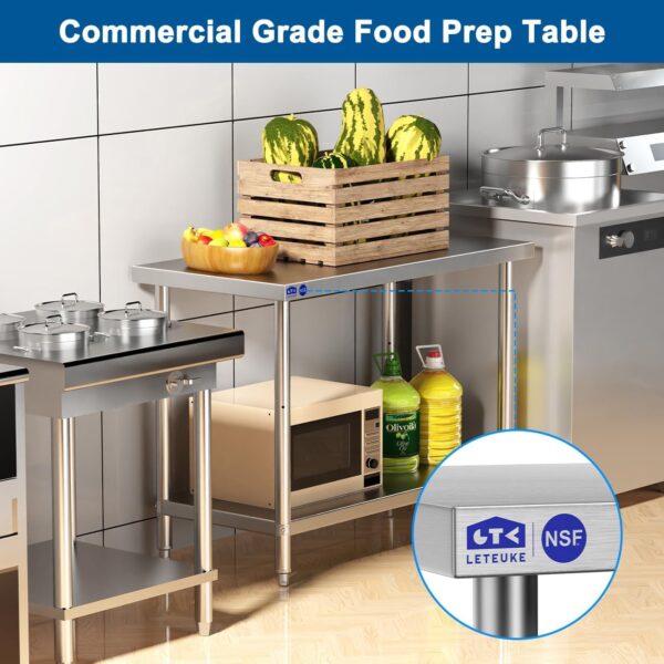 Amazon 40% 0FF Deals with code "40T613MN" on Stainless Steel Prep Table - Image 3