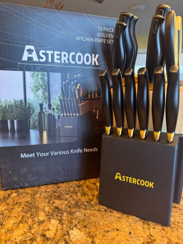 Big Spring Deal 58% Off on Astercook 15 Pieces Knife Set - Image 2