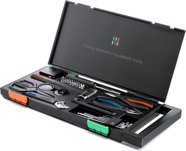 Amazon 55% OFF Deal with code "50SCZND8" on Tool Box Set, 39 in 1 DIY Home Repair Tool Kit