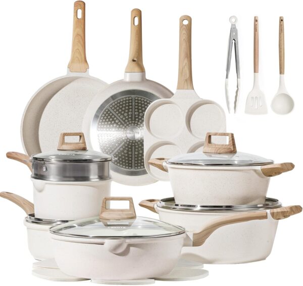 Limited Time Deal 33% Off on 21Pcs Pots and Pans Set