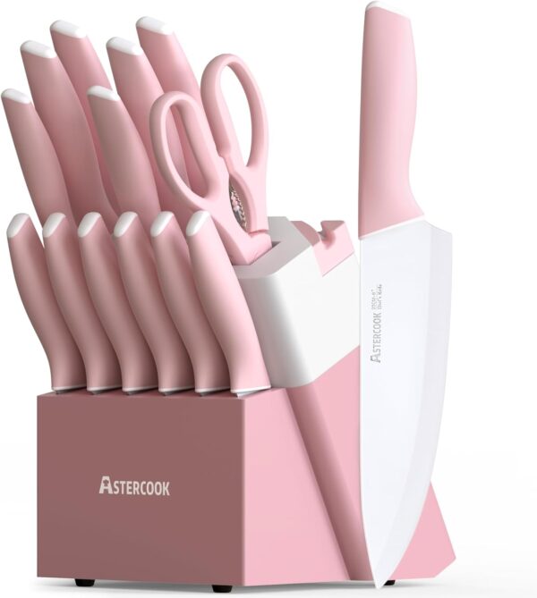Big Spring Deal 60% Off on 15 Pcs German Stainless Steel Knives