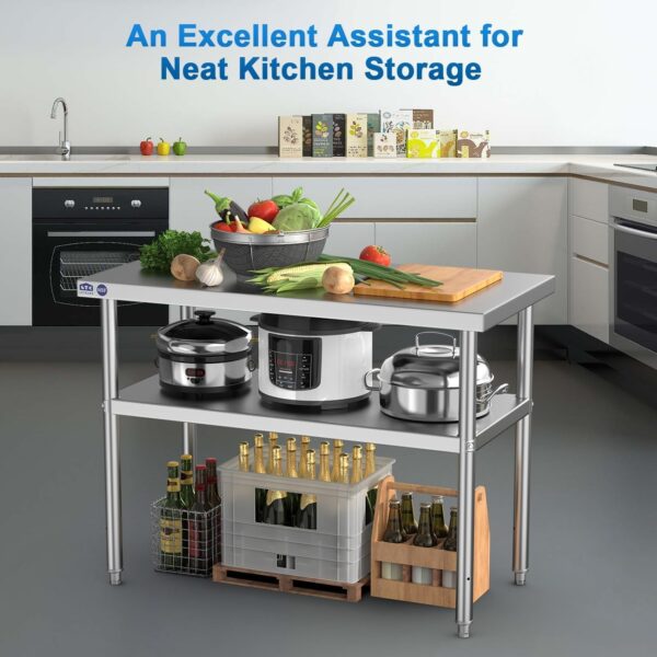 Amazon 40% 0FF Deals with code "40T613MN" on Stainless Steel Prep Table - Image 5