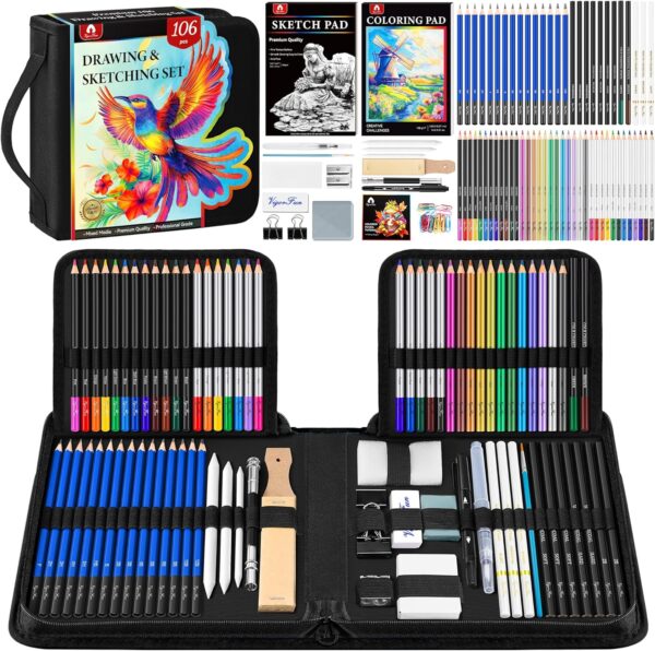 Amazon 50% OFF Deal with code "50WSICV5" on 06 PCS Art Supplies Sketching Kit