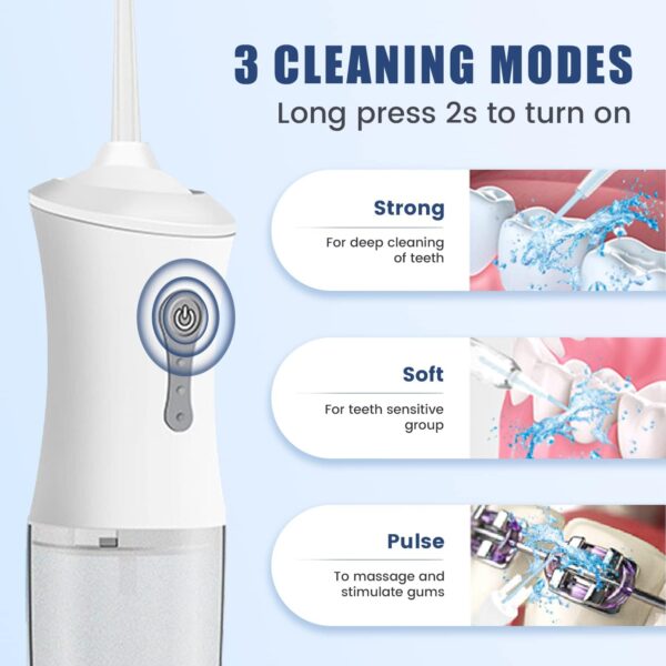 Amazon 77% OFF Deal with code "OMVDLJDM" on Portable Cordless Water Dental Flosser with 4 Jet Tips - Image 3