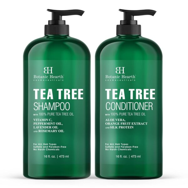 Limited Time Deal 44% Off on Botanic Hearth Tea Tree Shampoo and Conditioner Set -