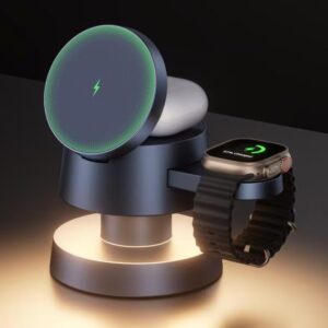 Limited Time Deal 68% Off on Wireless Charging Station with Mushroom Light