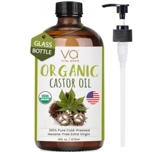 Limited time deal 25% off on Pure Organic Cold Pressed Castor Oil