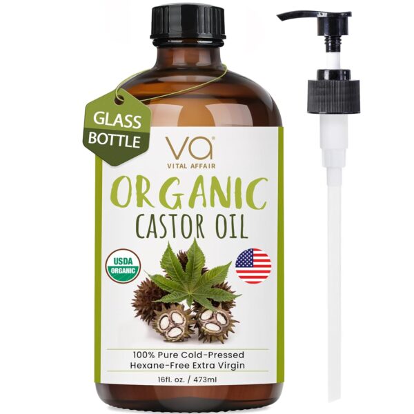 Limited time deal 25% off on Pure Organic Cold Pressed Castor Oil