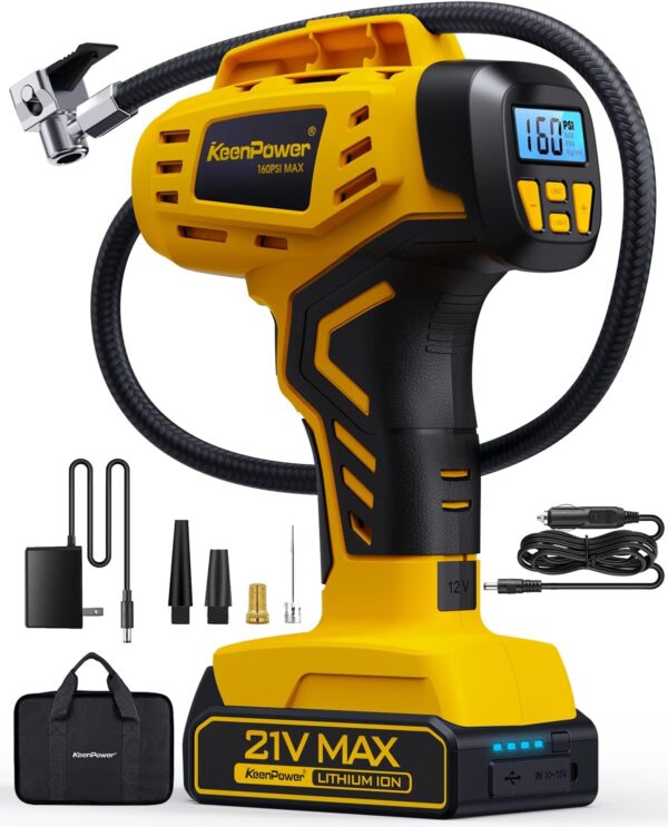 Limited Time Deal 44% Off on Tire Inflator Portable Air Compressor