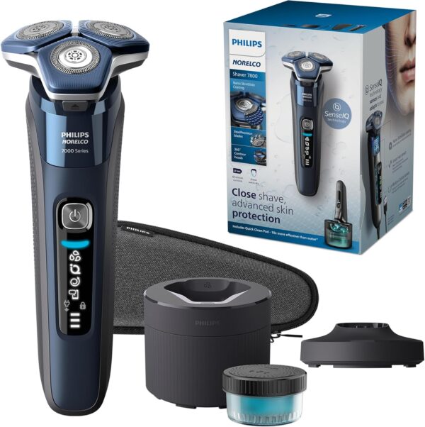 Limited Time Deals 22% Off on Philips Norelco Shaver 7800, Rechargeable Wet & Dry Electric Shaver