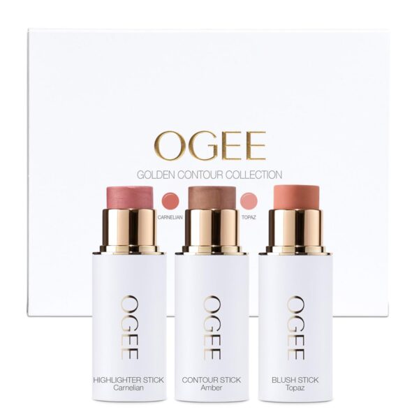 Limited Time Deal 25% Off on Ogee Face Stick Trio - Golden Contour Stick Makeup Collection