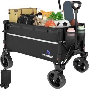 Limited Time Deals 37% Off on Collapsible Wagon Cart with Wheels Foldable