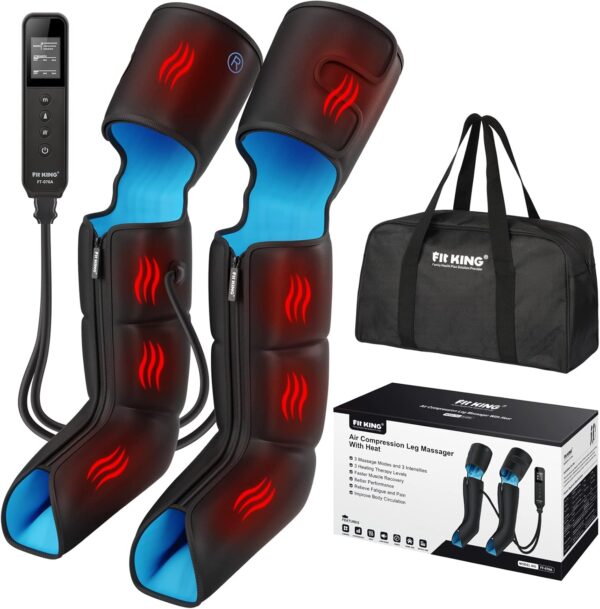 Limited Time Deal 30% Off on FIT KING Leg Massager with Heat for Circulation