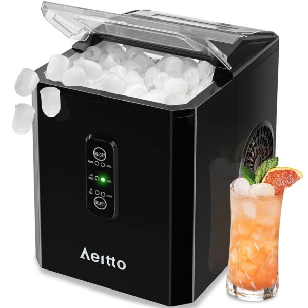 Limited Time Deal 55% Off on Portable Ice Maker with Ice Scoop and Basket for Home Kitchen