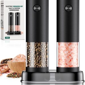 Limited Time Deals 36% Off on Electric Salt and Pepper Grinder Set
