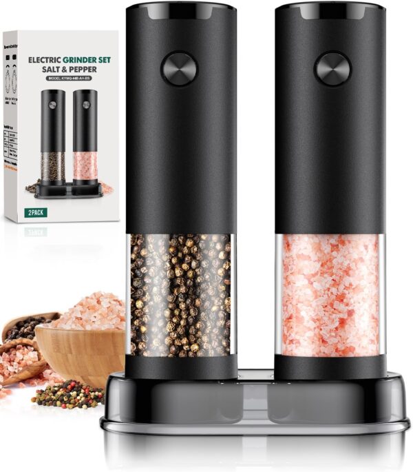Limited Time Deals 36% Off on Electric Salt and Pepper Grinder Set