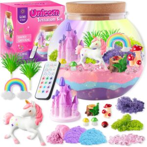 Limited Time Deals 20% Off on Unicorn Light-Up Terrarium Kit for Kids