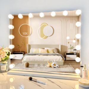 Limited Time Deal 11% Off on Makeup Mirror with Lights with 17 Dimmable LED Bulbs