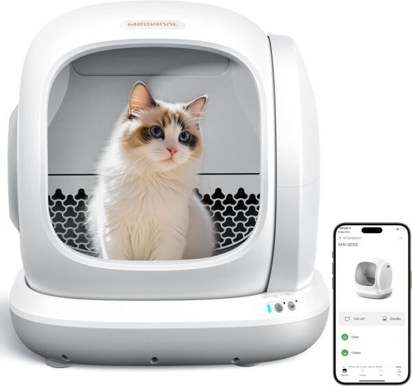 Limited Time Deal 10% Off on Meowant Self Cleaning Litter Box, Multi-Cat Compatible