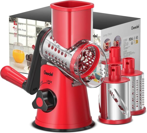 Limited Time Deal 10% Off on Geedel Rotary Cheese Grater