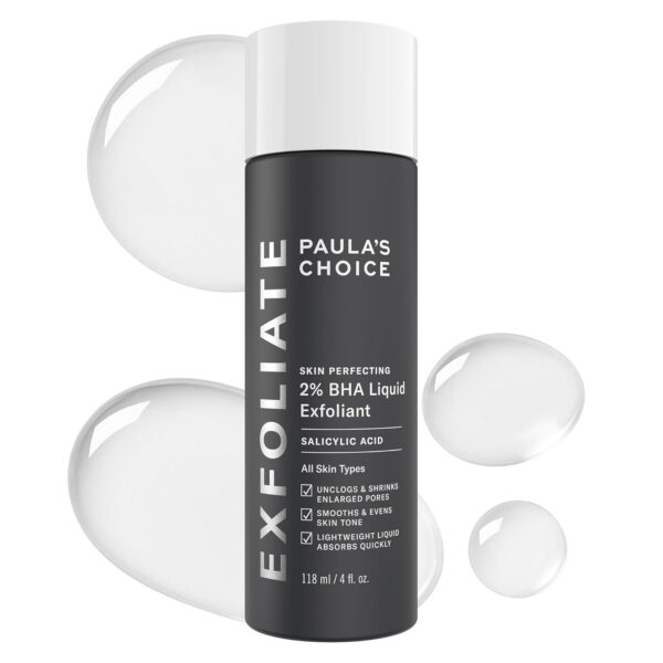 Limited Time Deals 20% Off on 2% BHA Liquid Salicylic Acid Exfoliant-Facial Exfoliant for Blackheads
