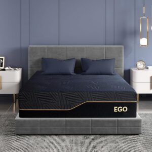 Limited Time Deals 23% Off on EGOHOME 14 Inch King Size Memory Foam Mattress for Back Pain,
